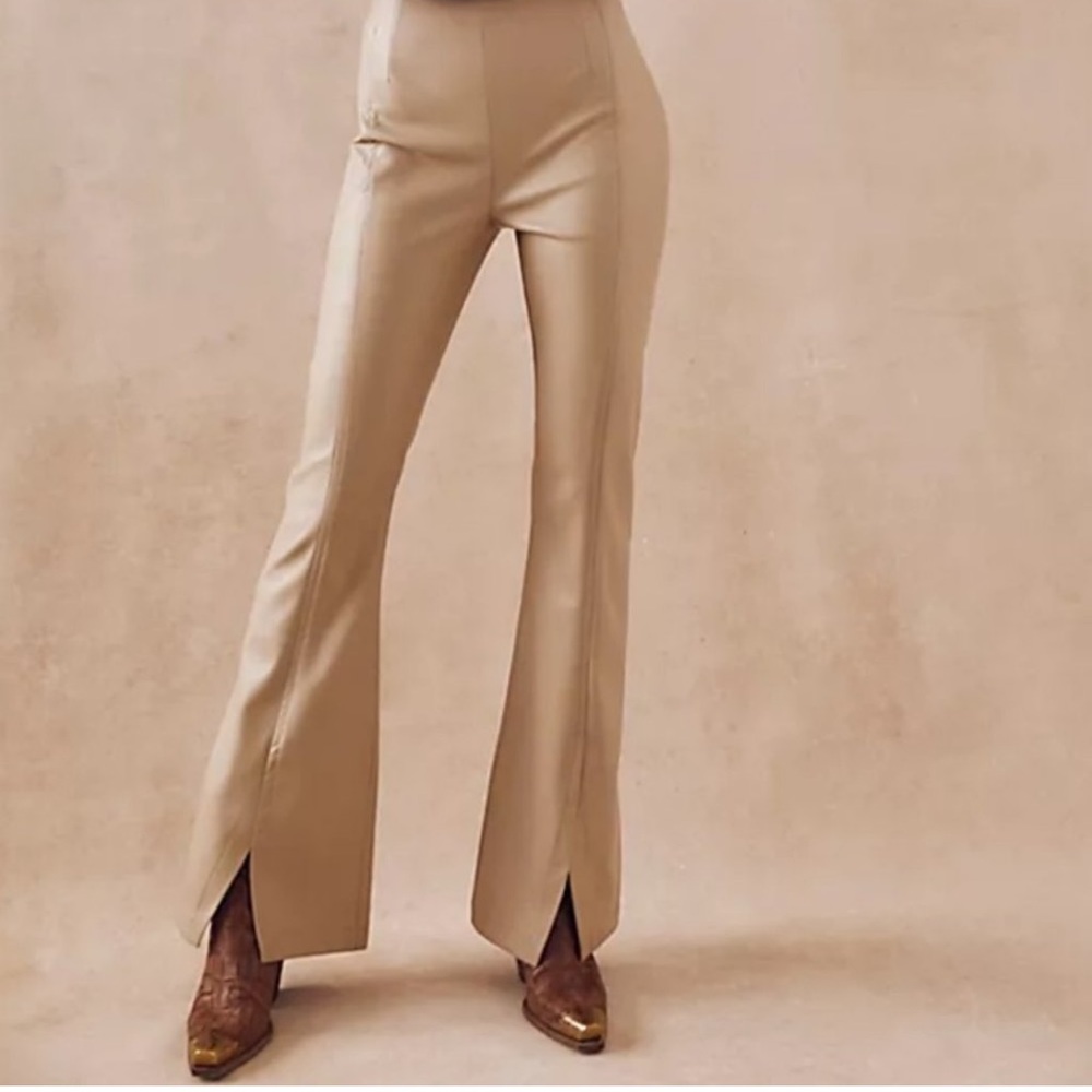 Free People bootcut faux leather pants